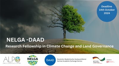 NELGA – DAAD Research Fellowship in Climate Change and Land Governance